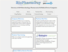 Tablet Screenshot of biopharmguy.com